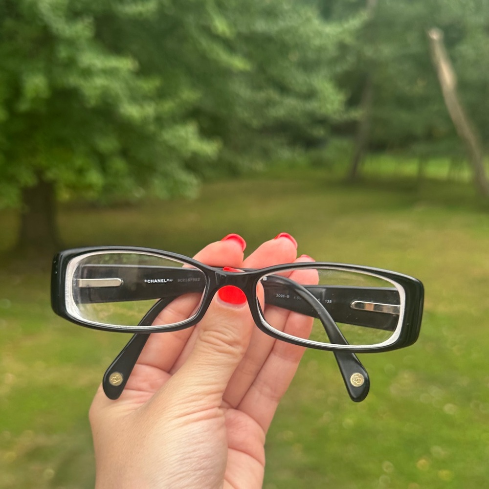 Chanel 3096-B Rectangular Full Rim Eyeglass Frame… - image 1